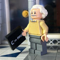 Albert Einstein Minifig made using LEGO parts - B3 Customs